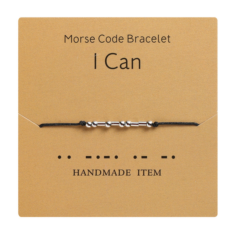 Cross-Border Hot Sale Moss Password Alphabet Number Couple Bracelet Moss Password Bracelet Wrist Ring