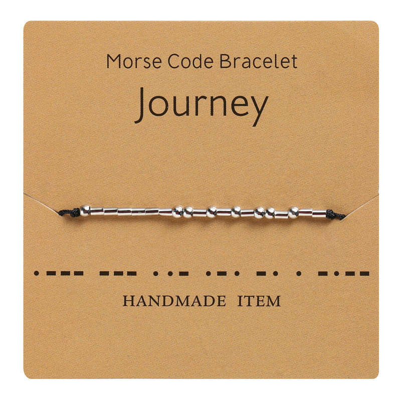 Cross-Border Hot Sale Moss Password Alphabet Number Couple Bracelet Moss Password Bracelet Wrist Ring