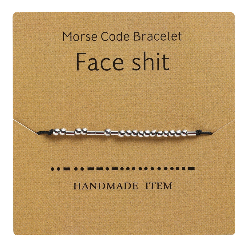 Cross-Border Hot Sale Moss Password Alphabet Number Couple Bracelet Moss Password Bracelet Wrist Ring