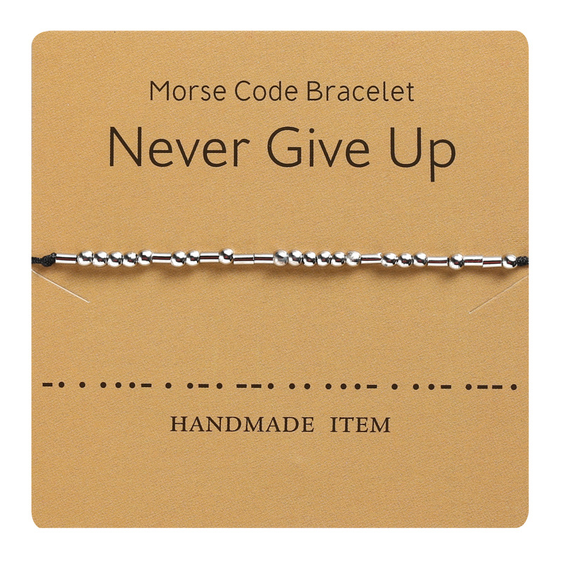 Cross-Border Hot Sale Moss Password Alphabet Number Couple Bracelet Moss Password Bracelet Wrist Ring