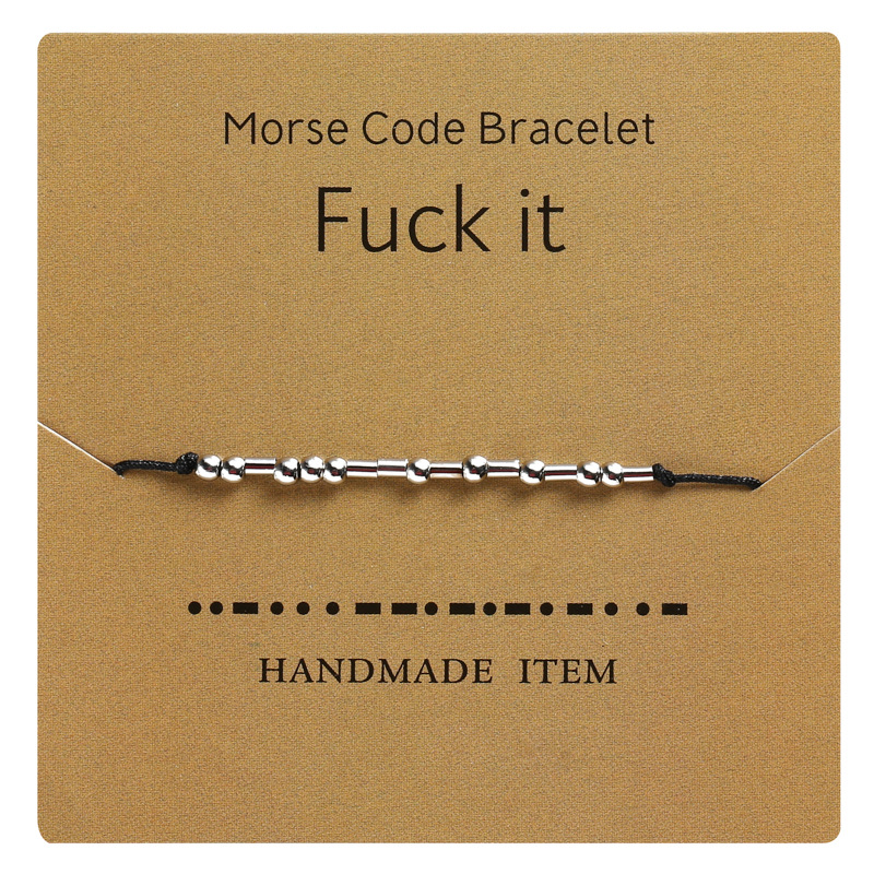 Cross-Border Hot Sale Moss Password Alphabet Number Couple Bracelet Moss Password Bracelet Wrist Ring