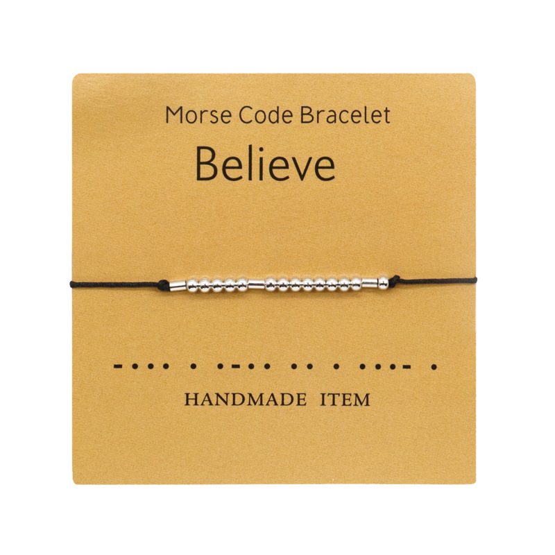 Cross-Border Hot Sale Moss Password Alphabet Number Couple Bracelet Moss Password Bracelet Wrist Ring