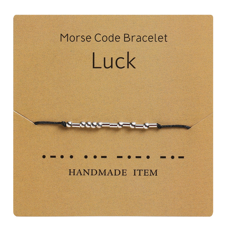 Cross-Border Hot Sale Moss Password Alphabet Number Couple Bracelet Moss Password Bracelet Wrist Ring