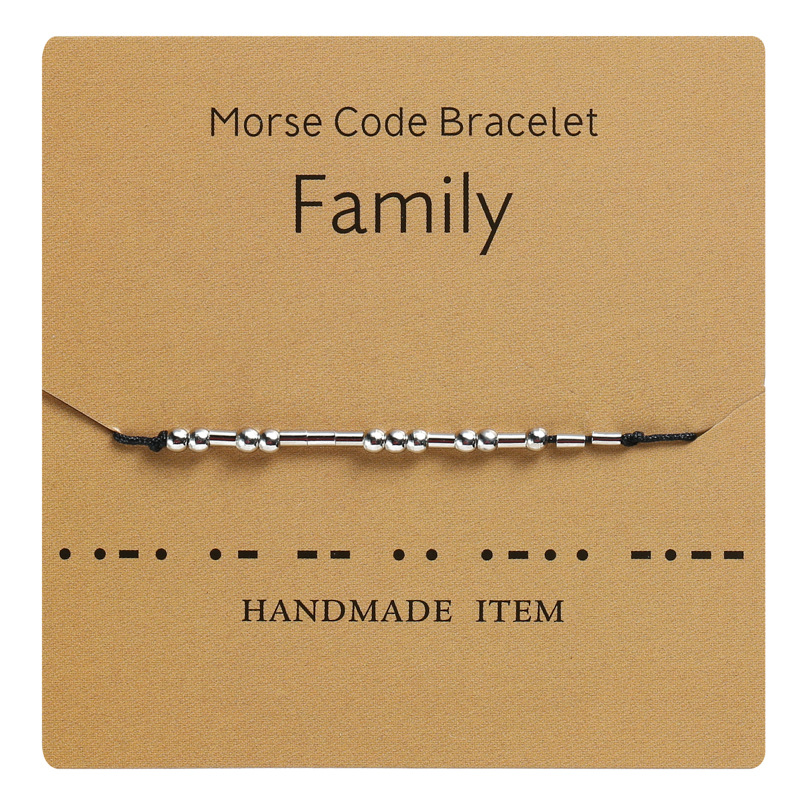 Cross-Border Hot Sale Moss Password Alphabet Number Couple Bracelet Moss Password Bracelet Wrist Ring