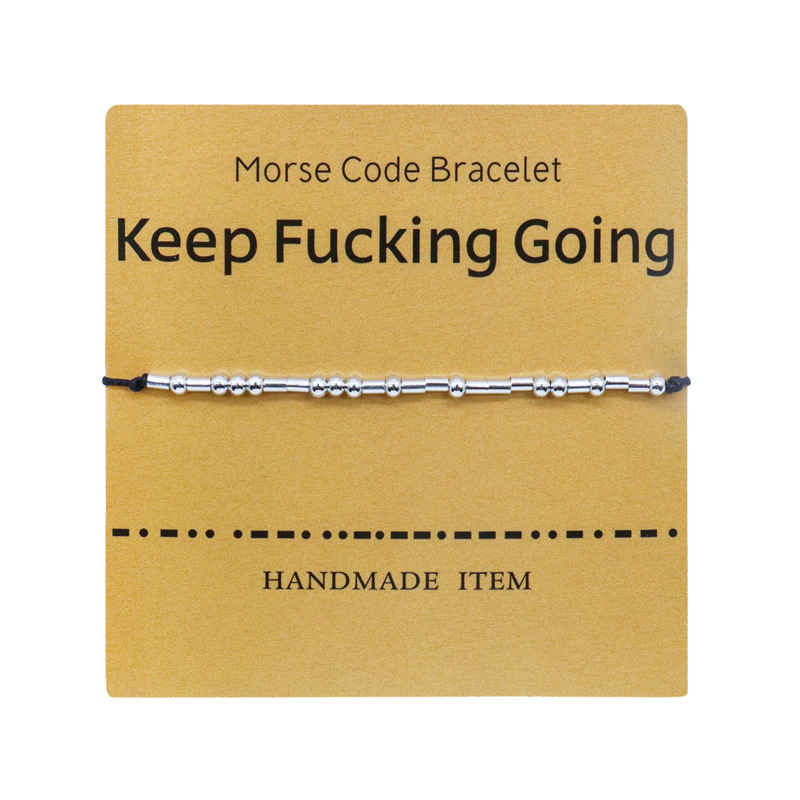 Cross-Border Hot Sale Moss Password Alphabet Number Couple Bracelet Moss Password Bracelet Wrist Ring