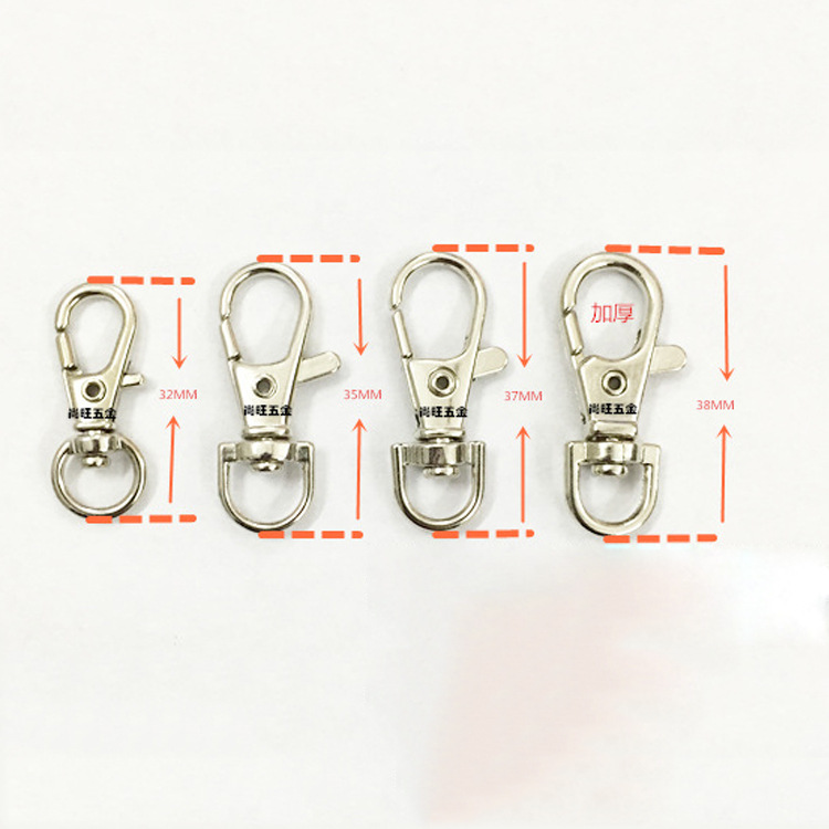 Wrist Hanging Small Buckle Hooks Key Ring Lobster Buckle Snap Hook Slingshot Buckle Ornament Keychain DIY Hardware Accessory Hook