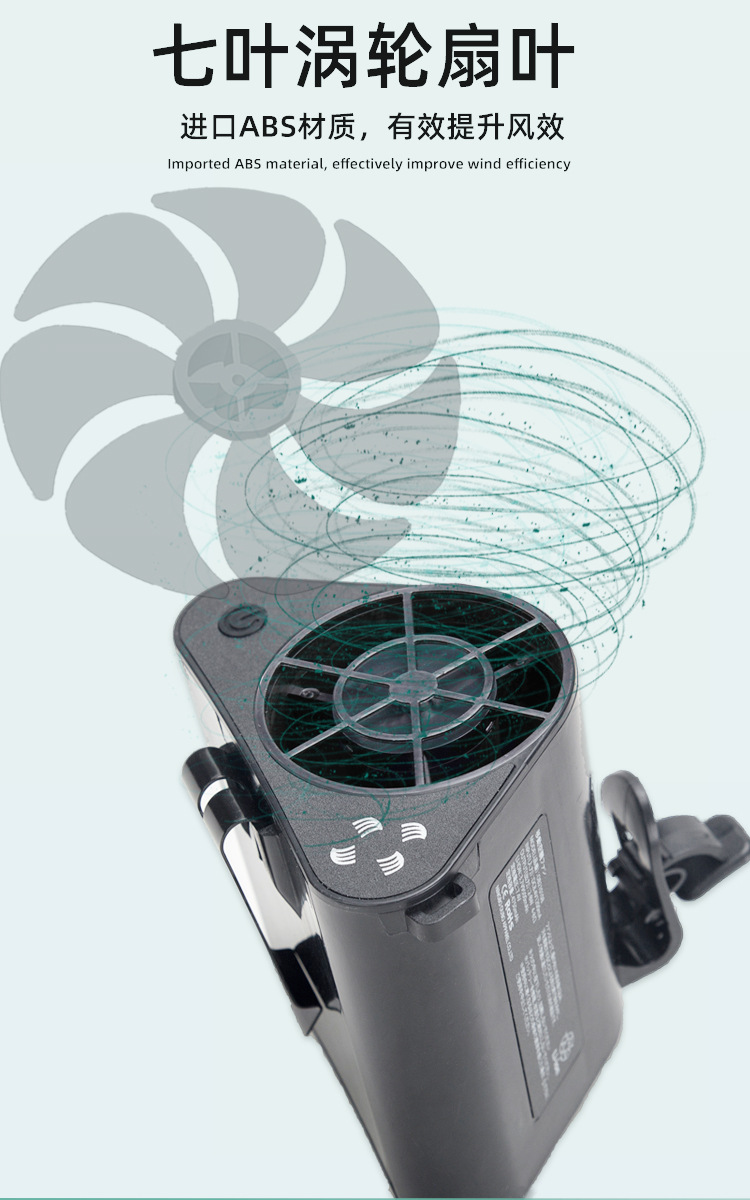 2021 New Halter Wrist Hanging Fan Outdoor Carry Portable Heatstroke-Proof Cooling Strong Wind Working Floor Waist Fan