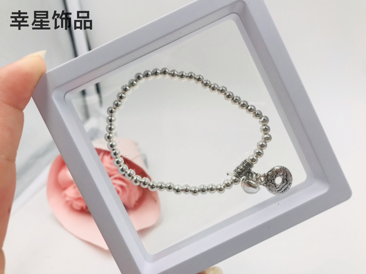 Imitation Silver Children&#039;s Students&#039; Box-Packed Bracelet Wrist String Bracelet Ornament Jewelry