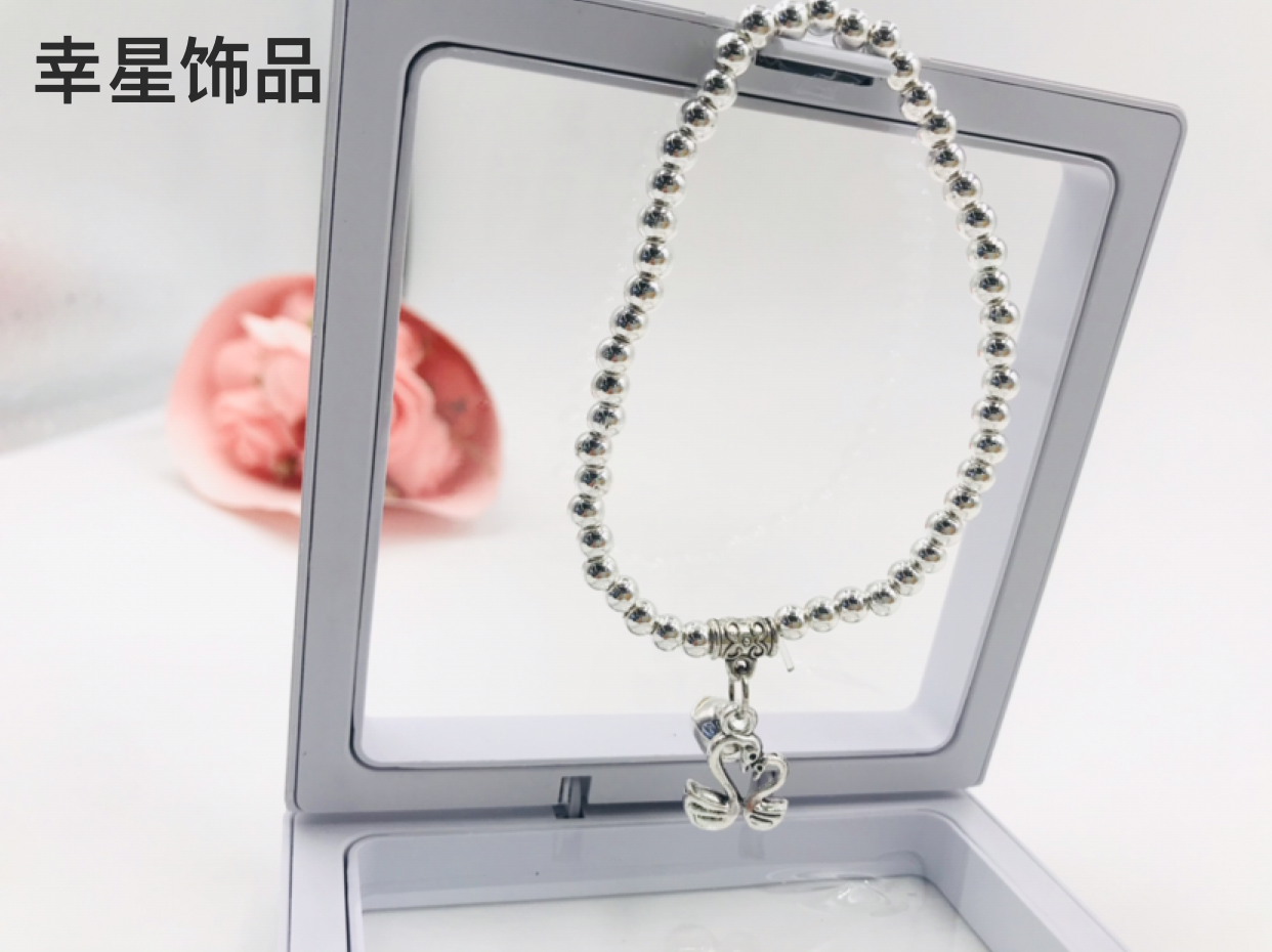 Imitation Silver Children&#039;s Students&#039; Box-Packed Bracelet Wrist String Bracelet Ornament Jewelry