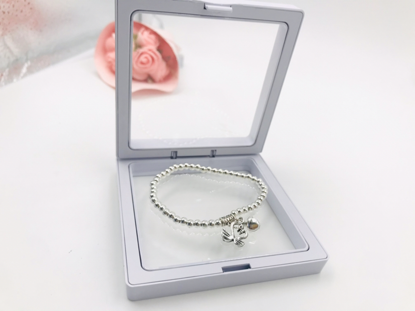Imitation Silver Children's Students' Box-Packed Bracelet Wrist String Bracelet Ornament Jewelry