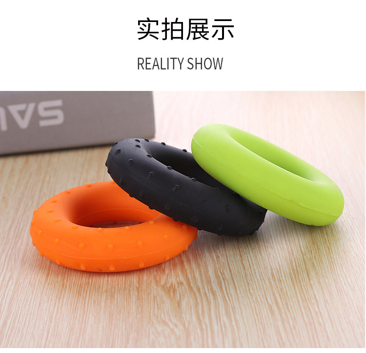 Factory Direct Supply Wrist Force Silicone Grip Ring Men's Fitness Equipment Professional Finger Trainer Wholesale