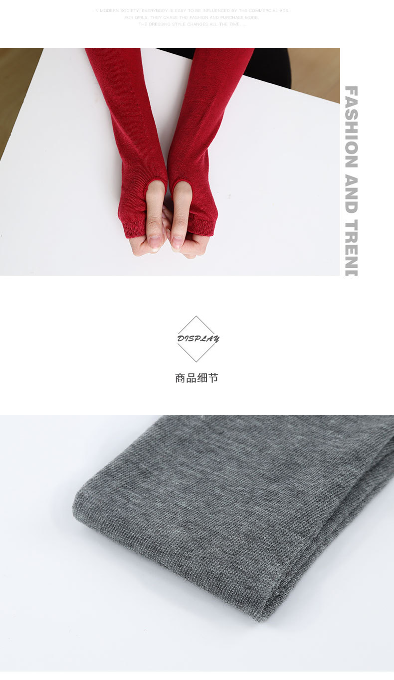 Direct Sales/Factory Wholesale Hot Korean Autumn and Winter Cute Knitting Open Finger/Half Finger Wristband Fashion Wrist