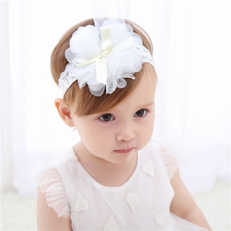 Korean Style New Children's New Ribbon Knot Grenadine Hair Accessories Baby Hair Band Headband Lace Cute Flowers Girls Headdress Korean Style New Children's New Ribbon Knot Grenadine Hair Accessories Baby Hair Band Headband Lace Cute Flowers Girls Headdress