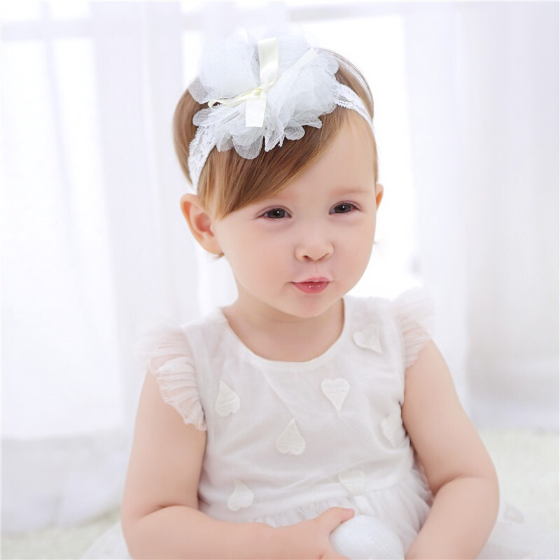 Korean Style New Children's New Ribbon Knot Grenadine Hair Accessories Baby Hair Band Headband Lace Cute Flowers Girls Headdress Korean Style New Children's New Ribbon Knot Grenadine Hair Accessories Baby Hair Band Headband Lace Cute Flowers Girls Headdress