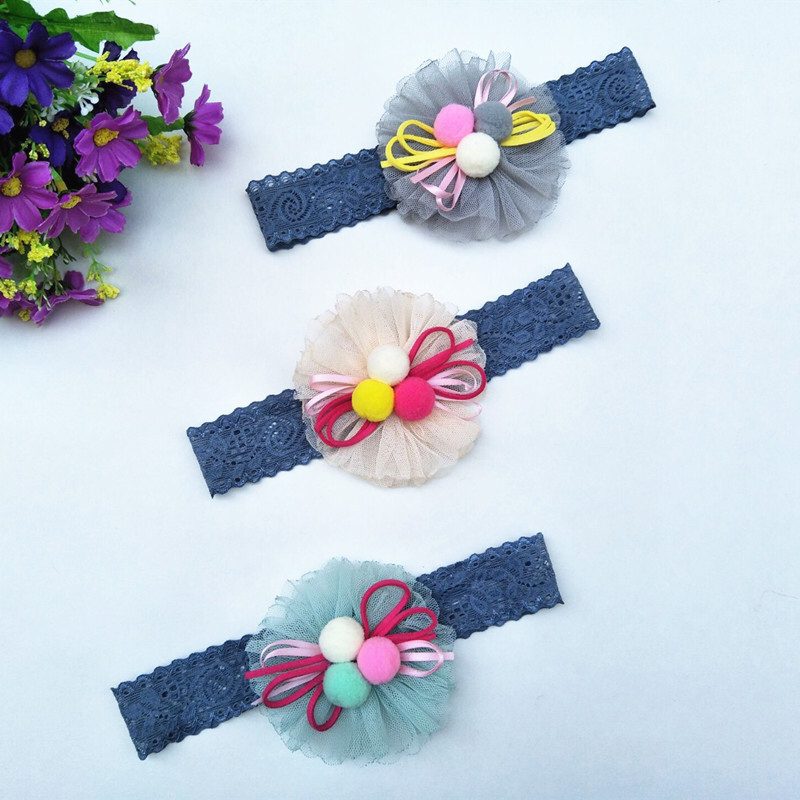 Korean Style New Children's Hair Accessories Baby Hair Band Lace Cute Flowers Girls Headdress Wholesale Korean Style New Children's Hair Accessories Baby Hair Band Lace Cute Flowers Girls Headdress Wholesale