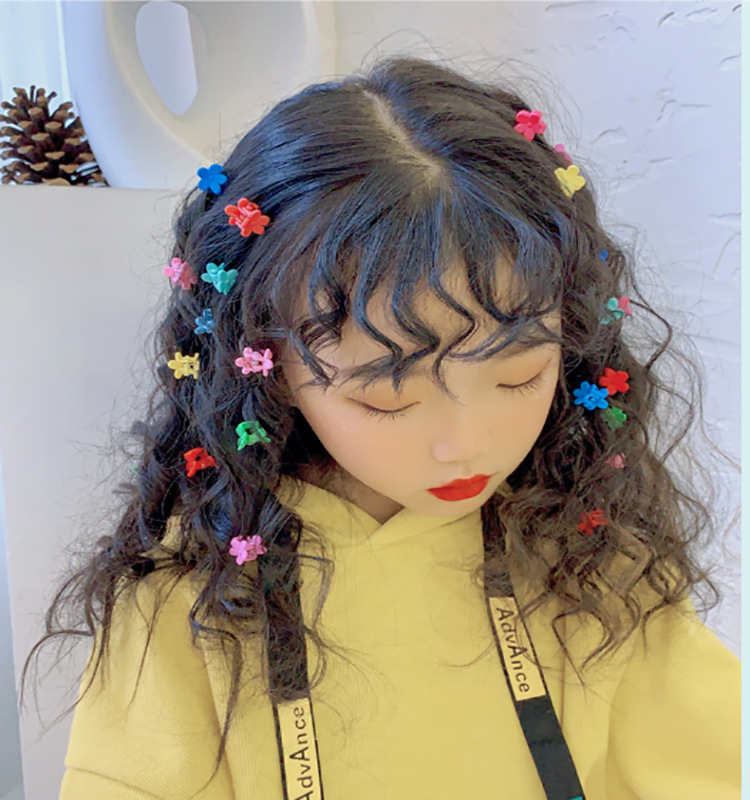 Children&#039;s Princess Updo Small Jaw Clip Japanese and Korean Mini Flowers Hairpin Headdress Grip Bang Clip Xuan Ya Same Hair Clip