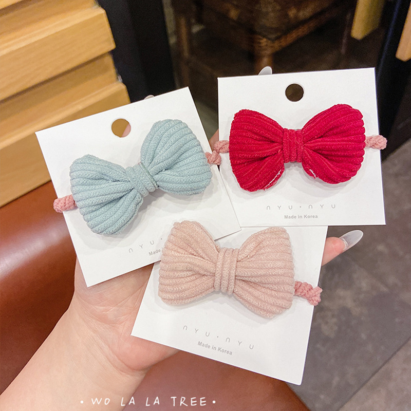 Children&#039;s Bow Hair Accessories Headdress Cute Flowers Ponytail Cute Princess Hair Band Hair Rope Girl Rubber Band Girl