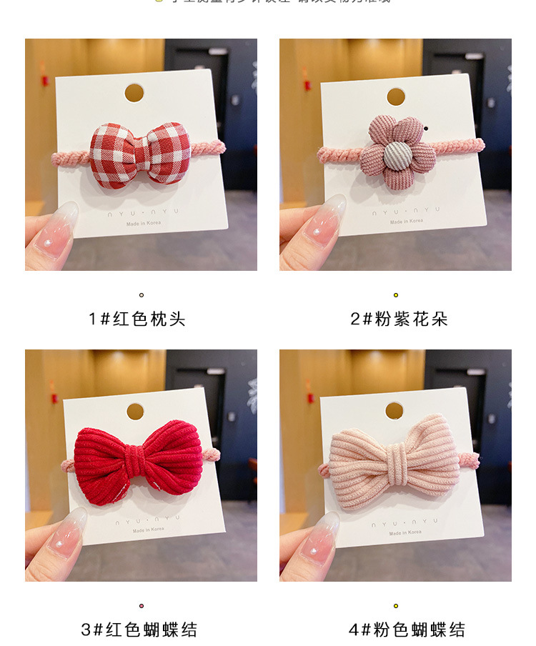 Children's Bow Hair Accessories Headdress Cute Flowers Ponytail Cute Princess Hair Band Hair Rope Girl Rubber Band Girl