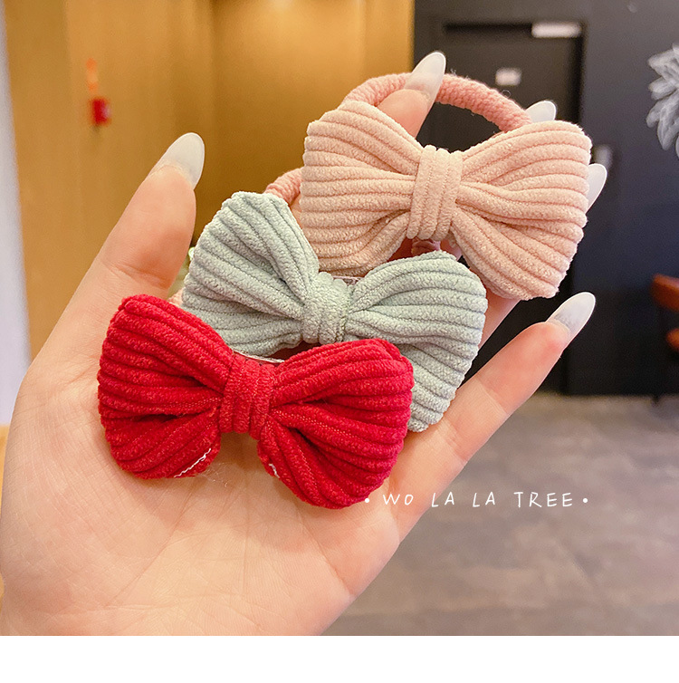 Children's Bow Hair Accessories Headdress Cute Flowers Ponytail Cute Princess Hair Band Hair Rope Girl Rubber Band Girl