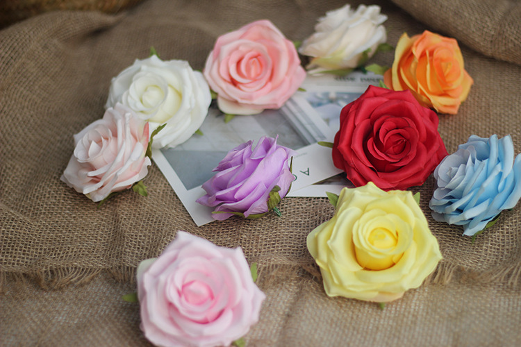 Artificial Rose Bud Flower Bud Fake Flower Bud Artificial Flowers DIY Corsage Headdress Wedding Celebration Flower Wall Ornamental Flower