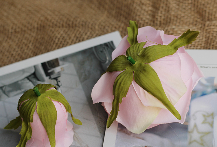 Artificial Rose Bud Flower Bud Fake Flower Bud Artificial Flowers DIY Corsage Headdress Wedding Celebration Flower Wall Ornamental Flower