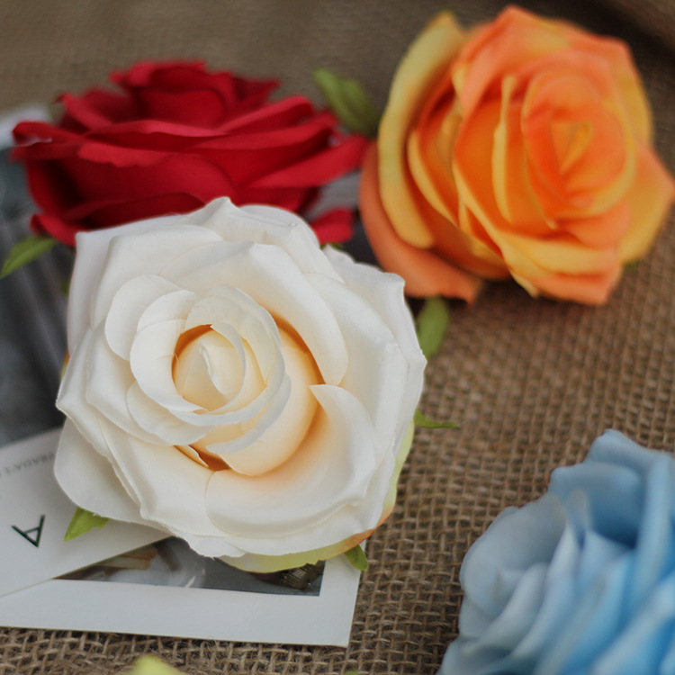Artificial Rose Bud Flower Bud Fake Flower Bud Artificial Flowers DIY Corsage Headdress Wedding Celebration Flower Wall Ornamental Flower