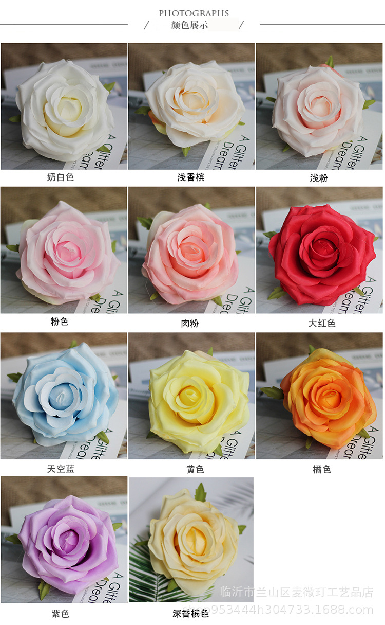 Artificial Rose Bud Flower Bud Fake Flower Bud Artificial Flowers DIY Corsage Headdress Wedding Celebration Flower Wall Ornamental Flower