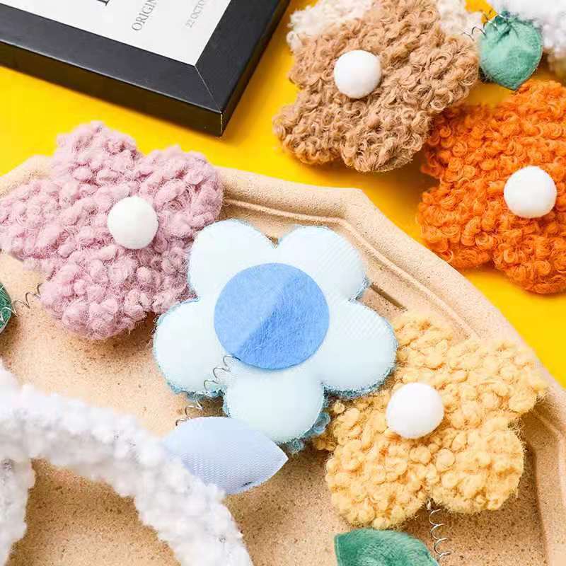 Gulnazar Zhao Lusi Same Style Cute Little Flowers Headband Hairband Wash Face Trending Cartoon Small Flower Hair Clip Headdress