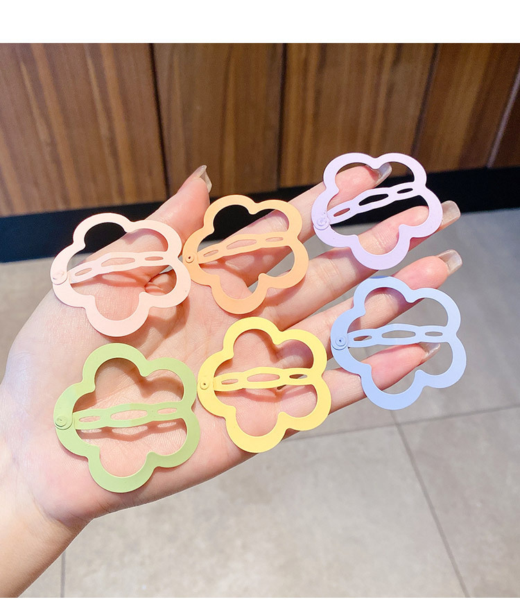 Sweet Flowers Hairpin Children's Colorful Bang Clip Little Girl Ins Hair Accessories Girls' Side Hair Clip for Broken Hair Headdress
