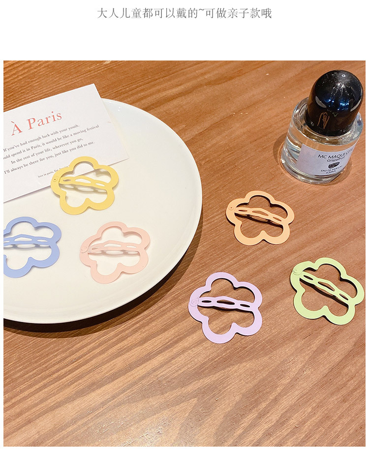 Sweet Flowers Hairpin Children's Colorful Bang Clip Little Girl Ins Hair Accessories Girls' Side Hair Clip for Broken Hair Headdress