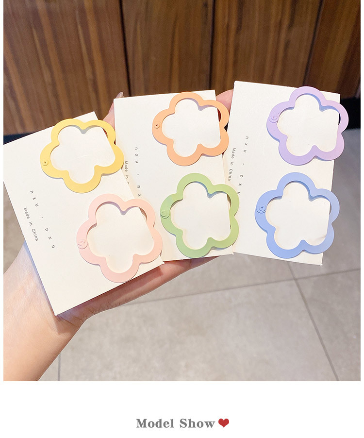 Sweet Flowers Hairpin Children's Colorful Bang Clip Little Girl Ins Hair Accessories Girls' Side Hair Clip for Broken Hair Headdress