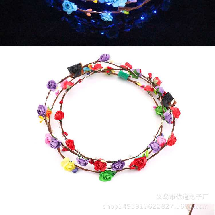Ten Lights Ten Flowers Flash Luminous Garland Headdress Hair Hoop LED Lights Night Market Stall Hot Sale Hot Toys Children Ten Lights Ten Flowers Flash Luminous Garland Headdress Hair Hoop LED Lights Night Market Stall Hot Sale Hot Toys Children