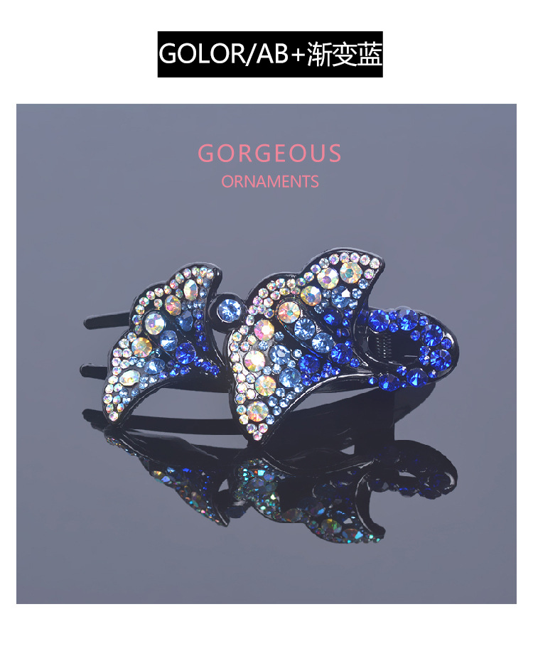 Internet Celebrity Duckbill Clip Crystal Rhinestone Simple Pearl Barrettes Korean Clip Headdress Elegant Flowers Updo Three-Jaw Clamps