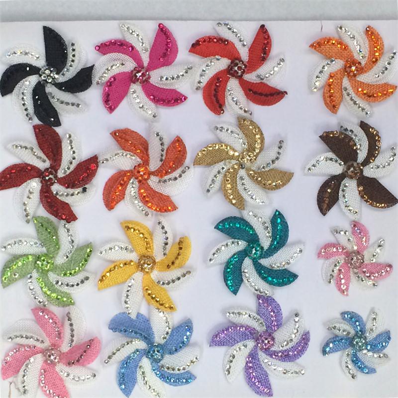 Clothing Accessories Shoe Ornament Spot Drill Cloth Flowers Bags Flower Ornaments Headdress