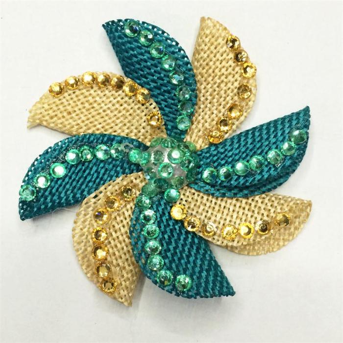 Clothing Accessories Shoe Ornament Spot Drill Cloth Flowers Bags Flower Ornaments Headdress