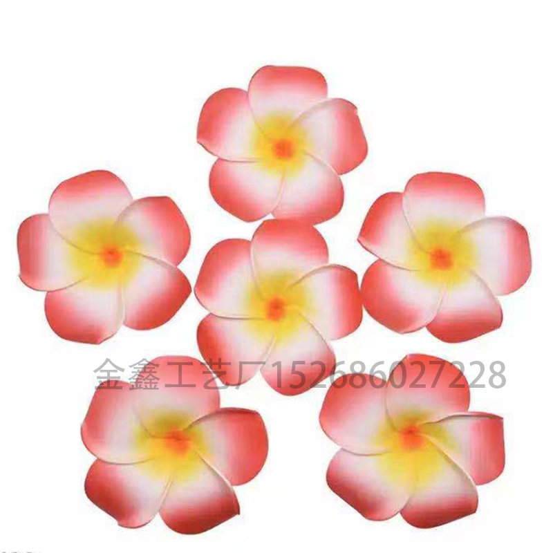  Hawaiian PE Foam Frangipani Artificial Flower Headdress Flowers Egg Flowers Wedding Decoration Party Supplies