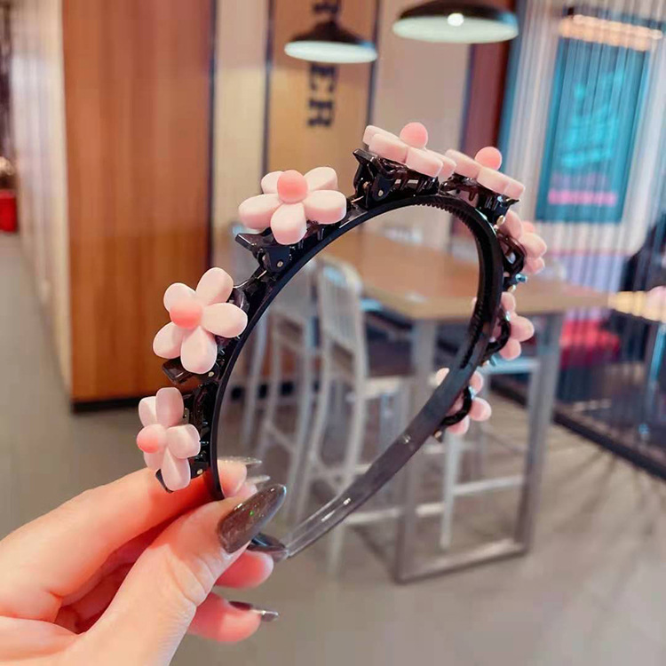 2021 Internet Hot New Broken Hair Lazy Headband Girl Cute Flowers Hairpin Braided Hair Little Clip Hairpin Headdress 2021 Internet Hot New Broken Hair Lazy Headband Girl Cute Flowers Hairpin Braided Hair Little Clip Hairpin Headdress