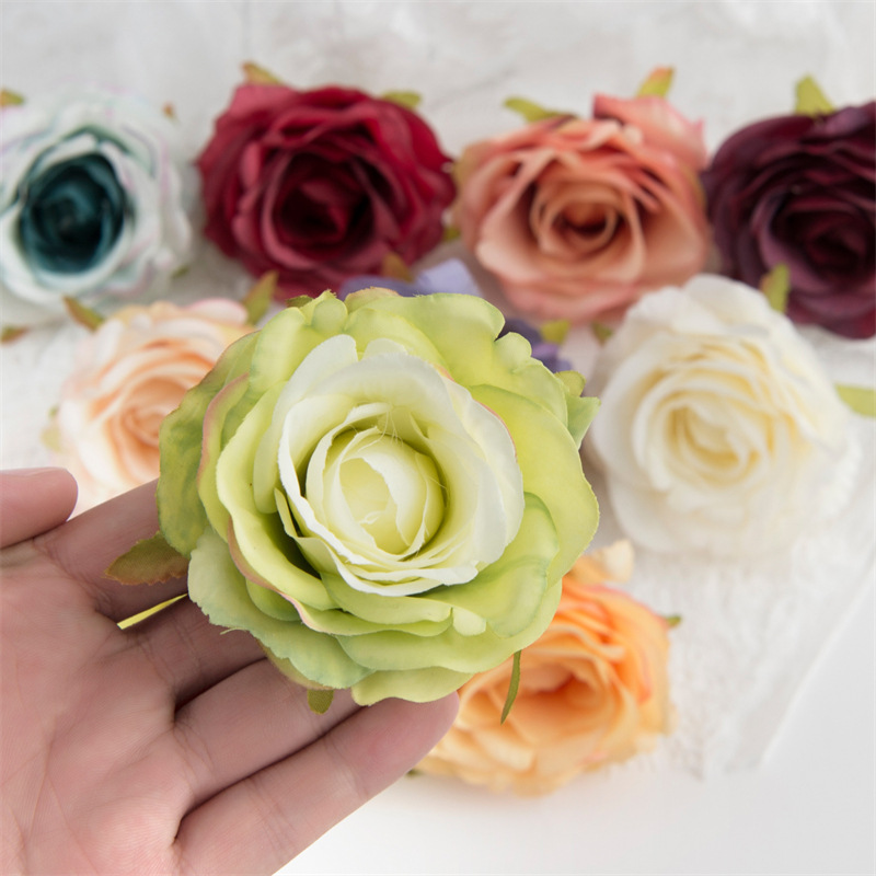 Hot Sale Artificial Rose Rose Perianth Headdress Flower Wall Flower DIY Handmade Flowers Wedding Decoration