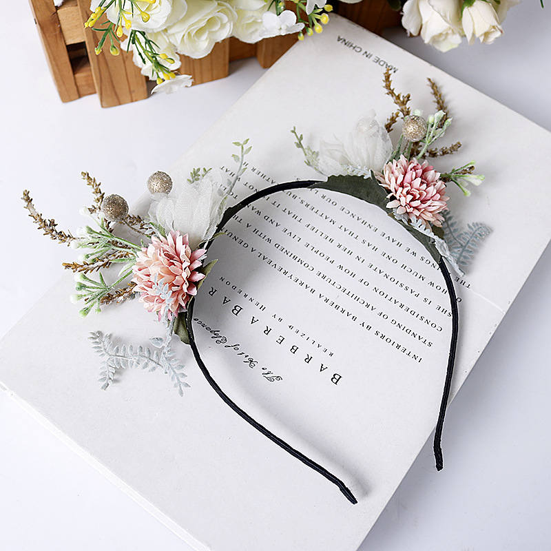 Independent packaging European hair hoops Christmas head buckle children adult headdress decoration birthday party flowers hair accessories