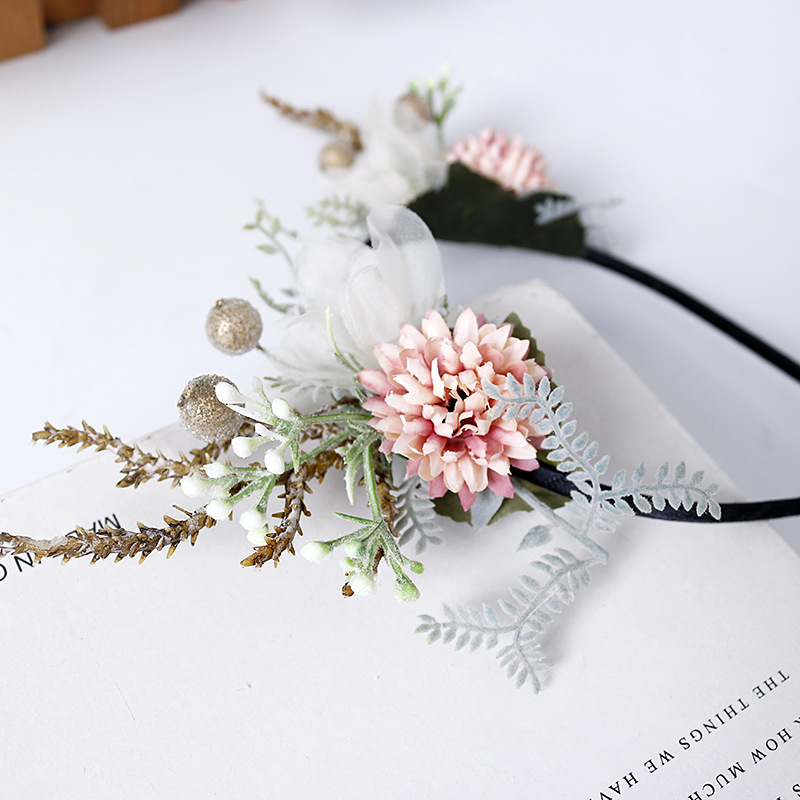 Independent packaging European hair hoops Christmas head buckle children adult headdress decoration birthday party flowers hair accessories