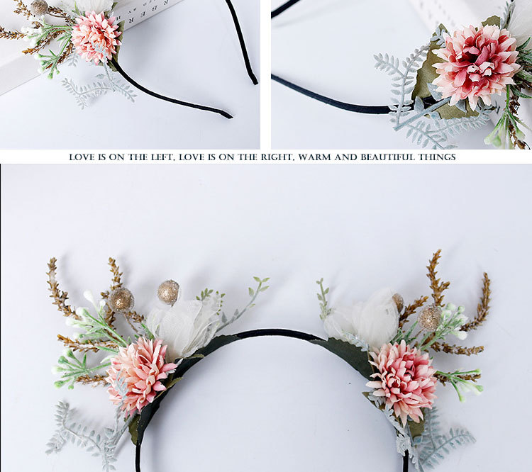 Independent packaging European hair hoops Christmas head buckle children adult headdress decoration birthday party flowers hair accessories Independent packaging European hair hoops Christmas head buckle children adult headdress decoration birthday party flowers hair accessories