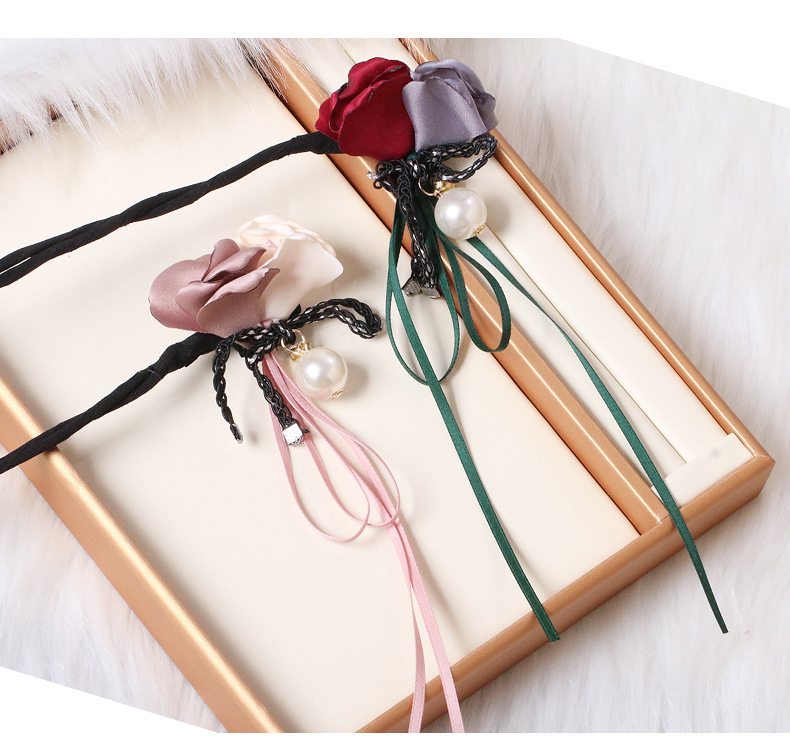 Korean Style Lounger Hair Device Hair Band Super Fairy Flowers Tie up a Bun Hairstyle Pearl Hair Bun Artifact Headdress Wholesale