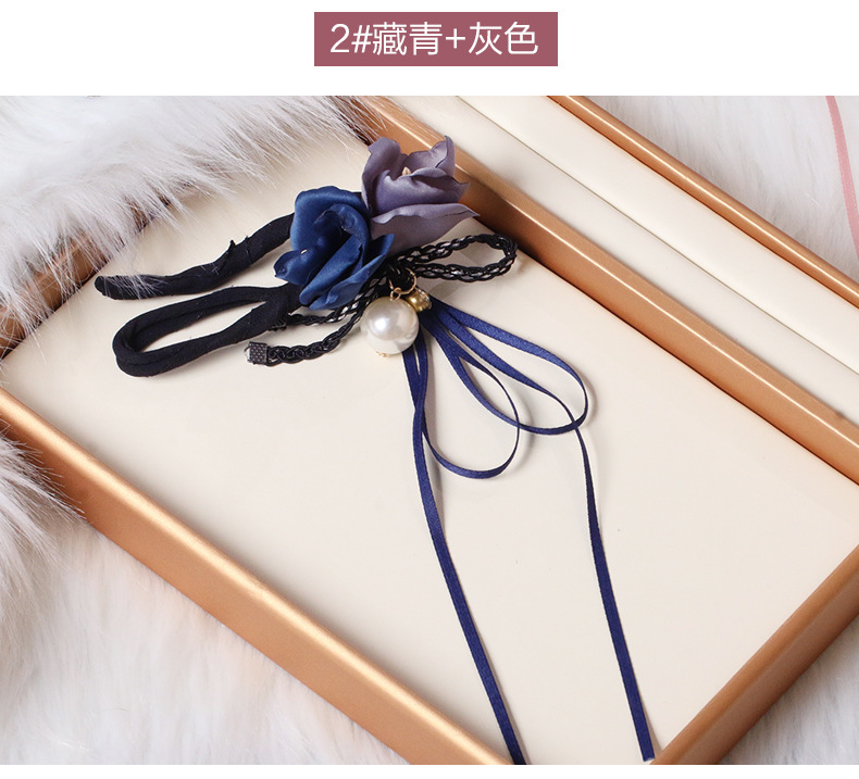 Korean Style Lounger Hair Device Hair Band Super Fairy Flowers Tie up a Bun Hairstyle Pearl Hair Bun Artifact Headdress Wholesale