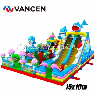 Bouncy castle is a custom-made children's snowboard-themed bouncy slide Bouncy castle is a custom-made children's snowboard-themed bouncy slide