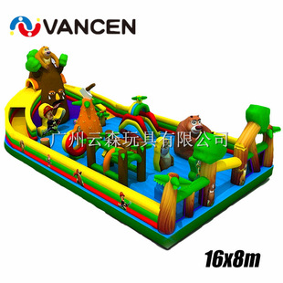 Bouncy castle is a custom-made children's snowboard-themed bouncy slide Bouncy castle is a custom-made children's snowboard-themed bouncy slide