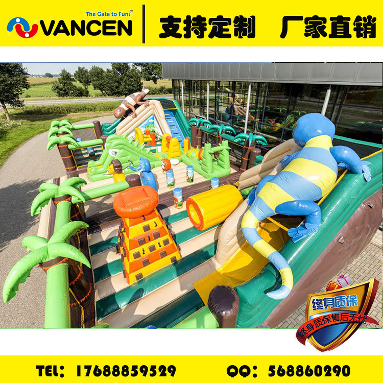 Manufacturers custom outdoor large inflatable castle slide bouncy naughty castle equipment bouncy castle