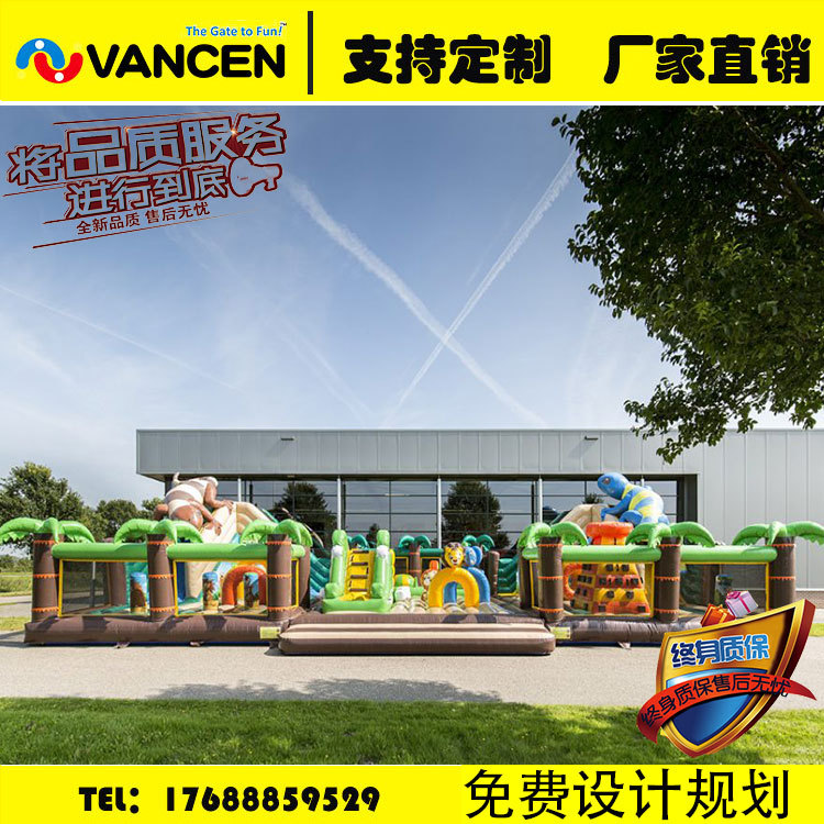 Manufacturers custom outdoor large inflatable castle slide bouncy naughty castle equipment bouncy castle