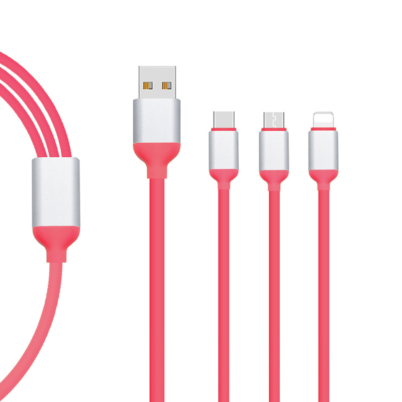 Three-in-One Data Cable for Android Type-C Three-in-One Data Cable Bouncy Data Cable LeTV Charging Cable Three-in-One Data Cable for Android Type-C Three-in-One Data Cable Bouncy Data Cable LeTV Charging Cable