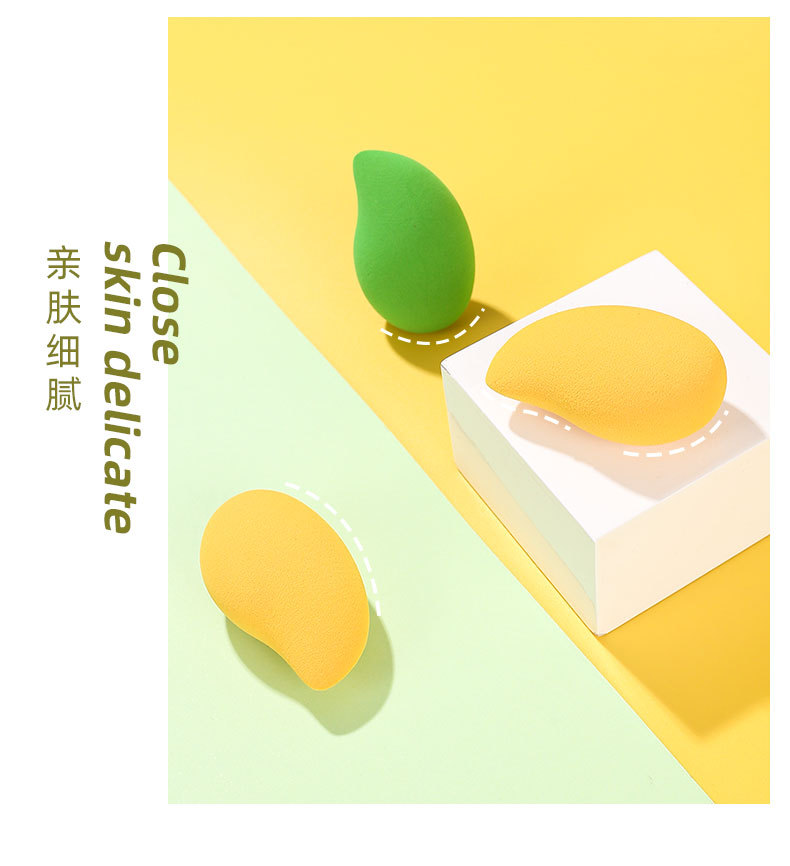 Xixi Mango Soft Beauty Sponge Egg Skin-Friendly Delicate Quick Makeup Soft Glutinous Bouncy Wet and Dry Dual-Use Non-Suction Powder Xixi Mango Soft Beauty Sponge Egg Skin-Friendly Delicate Quick Makeup Soft Glutinous Bouncy Wet and Dry Dual-Use Non-Suction Powder