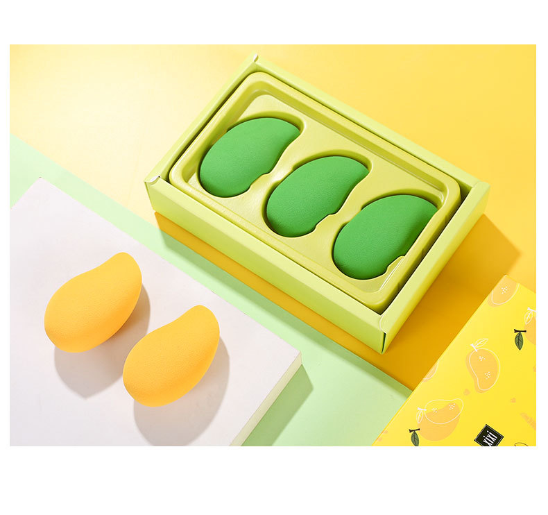 Xixi Mango Soft Beauty Sponge Egg Skin-Friendly Delicate Quick Makeup Soft Glutinous Bouncy Wet and Dry Dual-Use Non-Suction Powder Xixi Mango Soft Beauty Sponge Egg Skin-Friendly Delicate Quick Makeup Soft Glutinous Bouncy Wet and Dry Dual-Use Non-Suction Powder